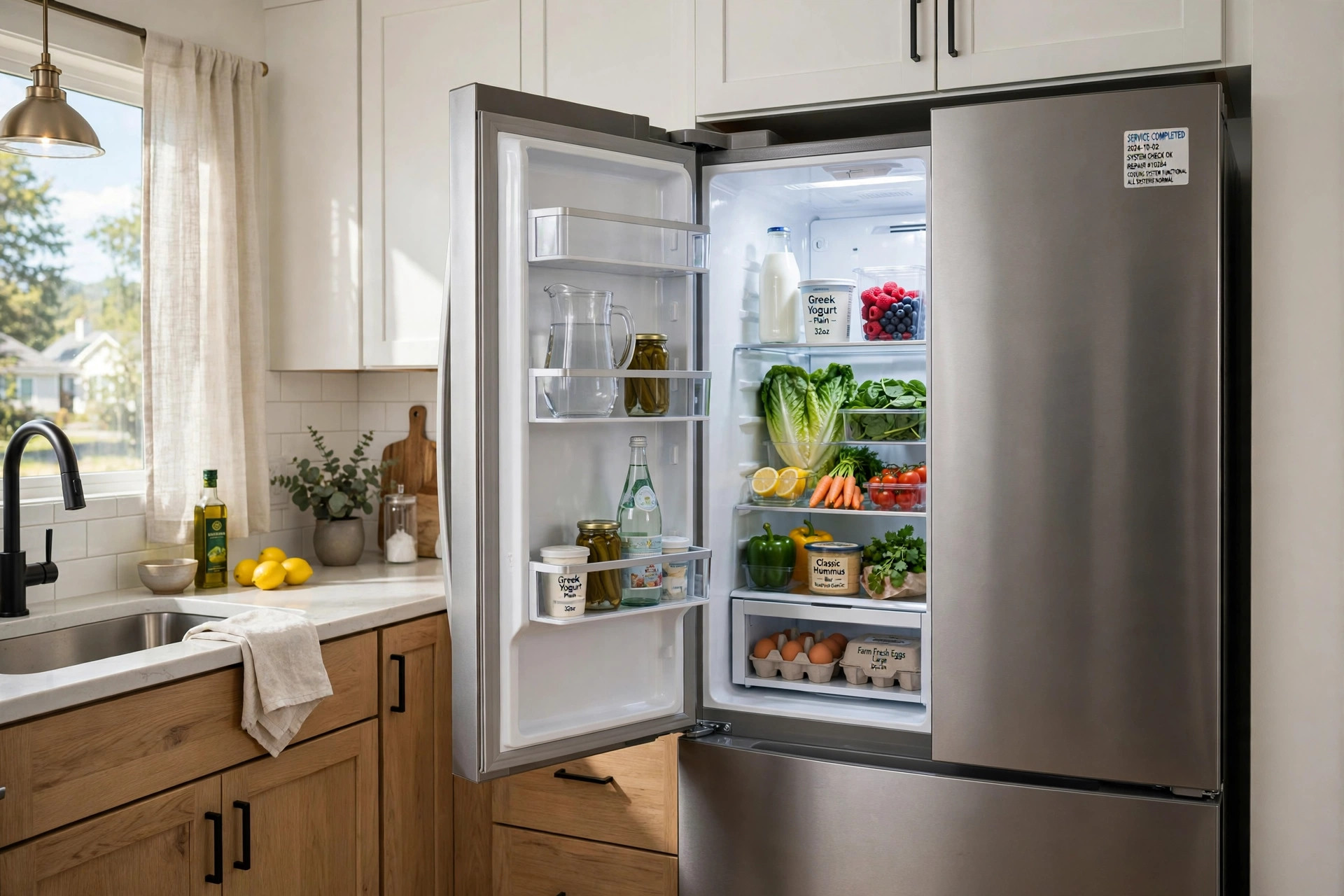 Best same day appliance repair services near me - modern kitchen with repaired refrigerator