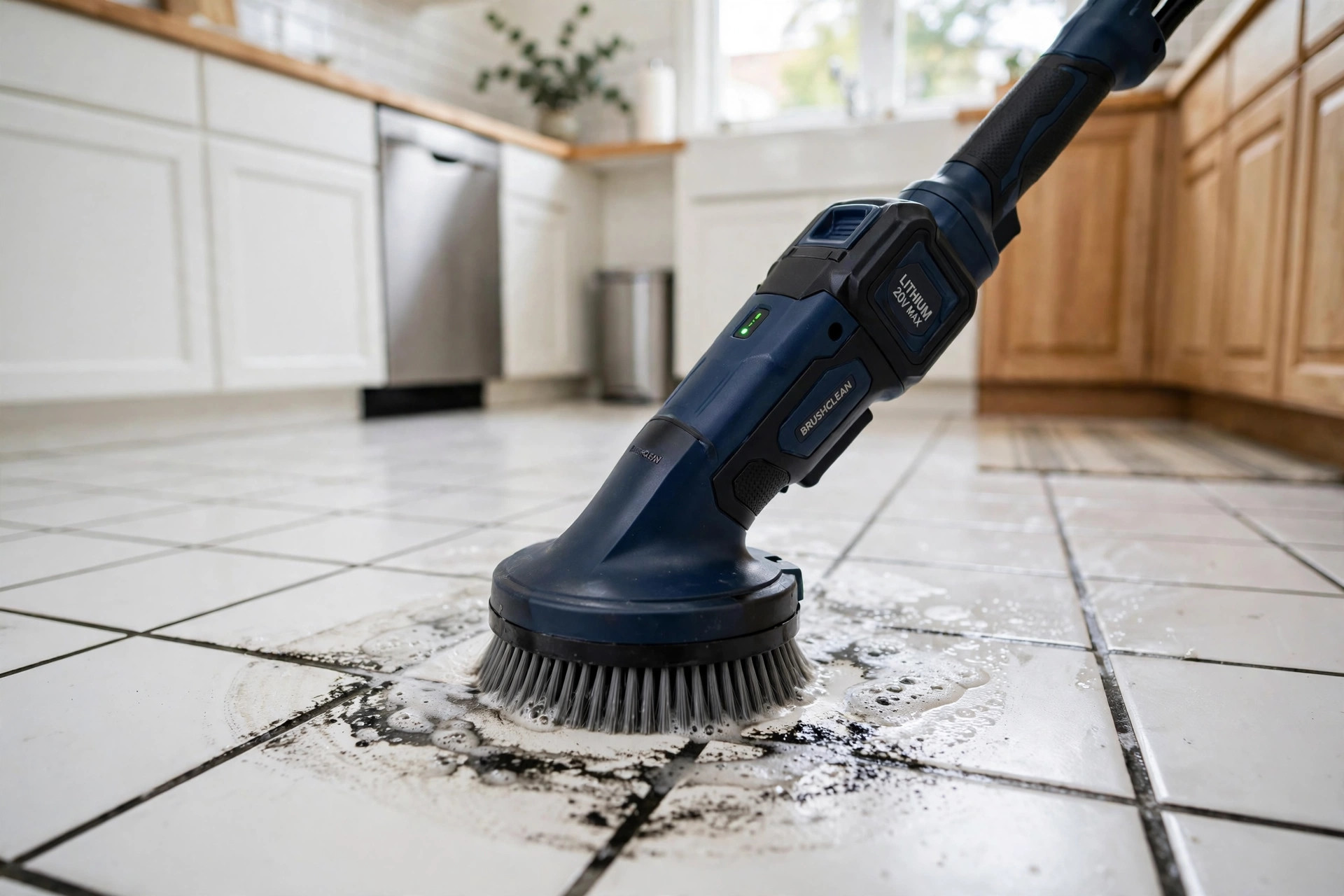 tile grout cleaning machines price comparison usa: Tile grout cleaning machine scrubbing kitchen floor tile