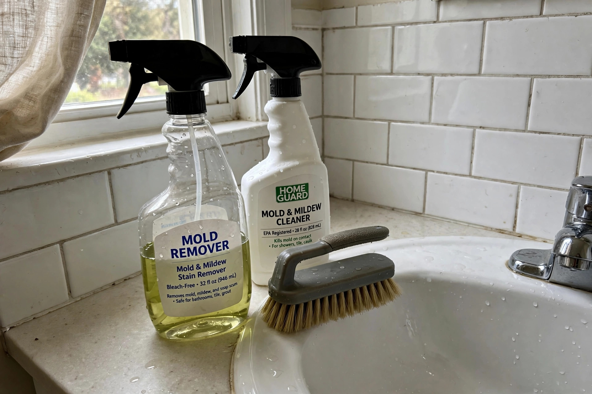 best mold removal sprays for southern states on a bathroom tile