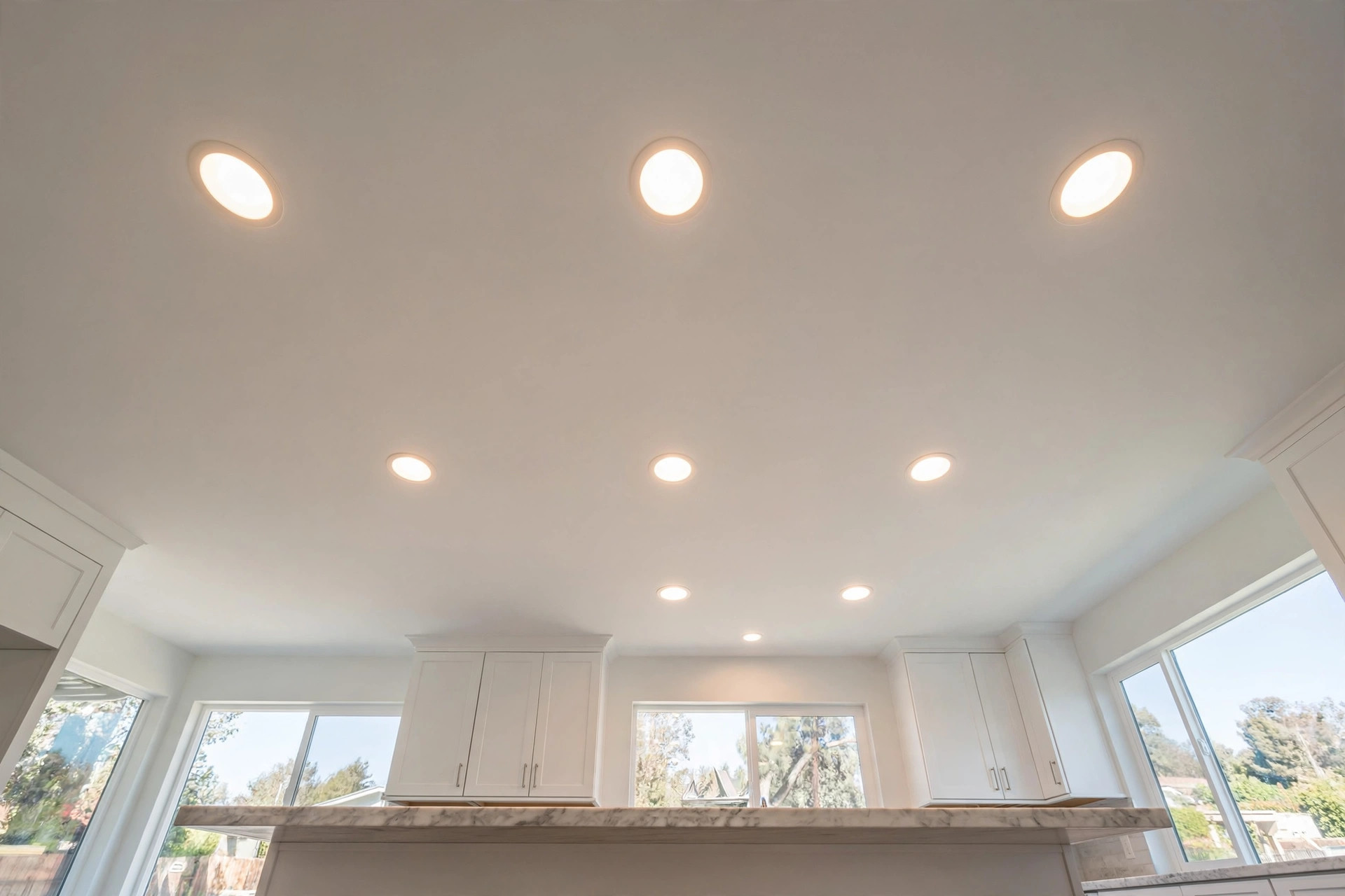 LED recessed lights deals near me — modern can lights in a home ceiling
