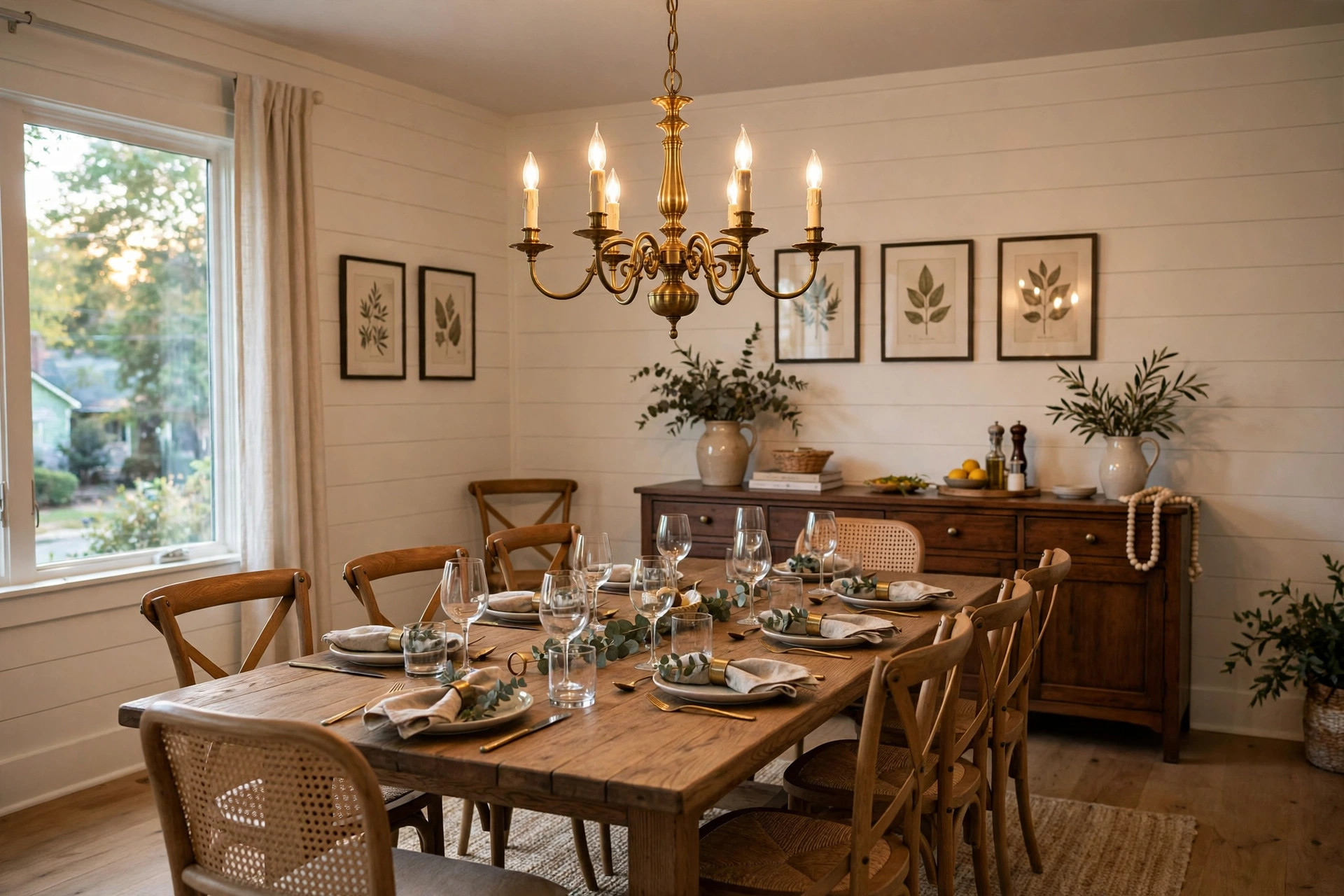dining room chandeliers reviews buying guide usa: dining room chandeliers buying guide: brass chandelier over a wooden dining table
