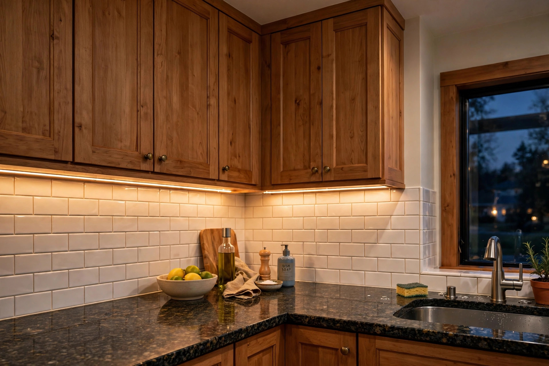 Under cabinet strips florida homes usa installed above a kitchen counter