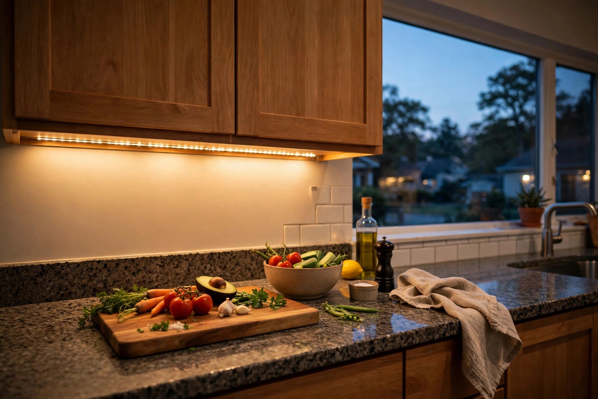 Under cabinet strips lighting a kitchen counter in this under cabinet strips american homes guide