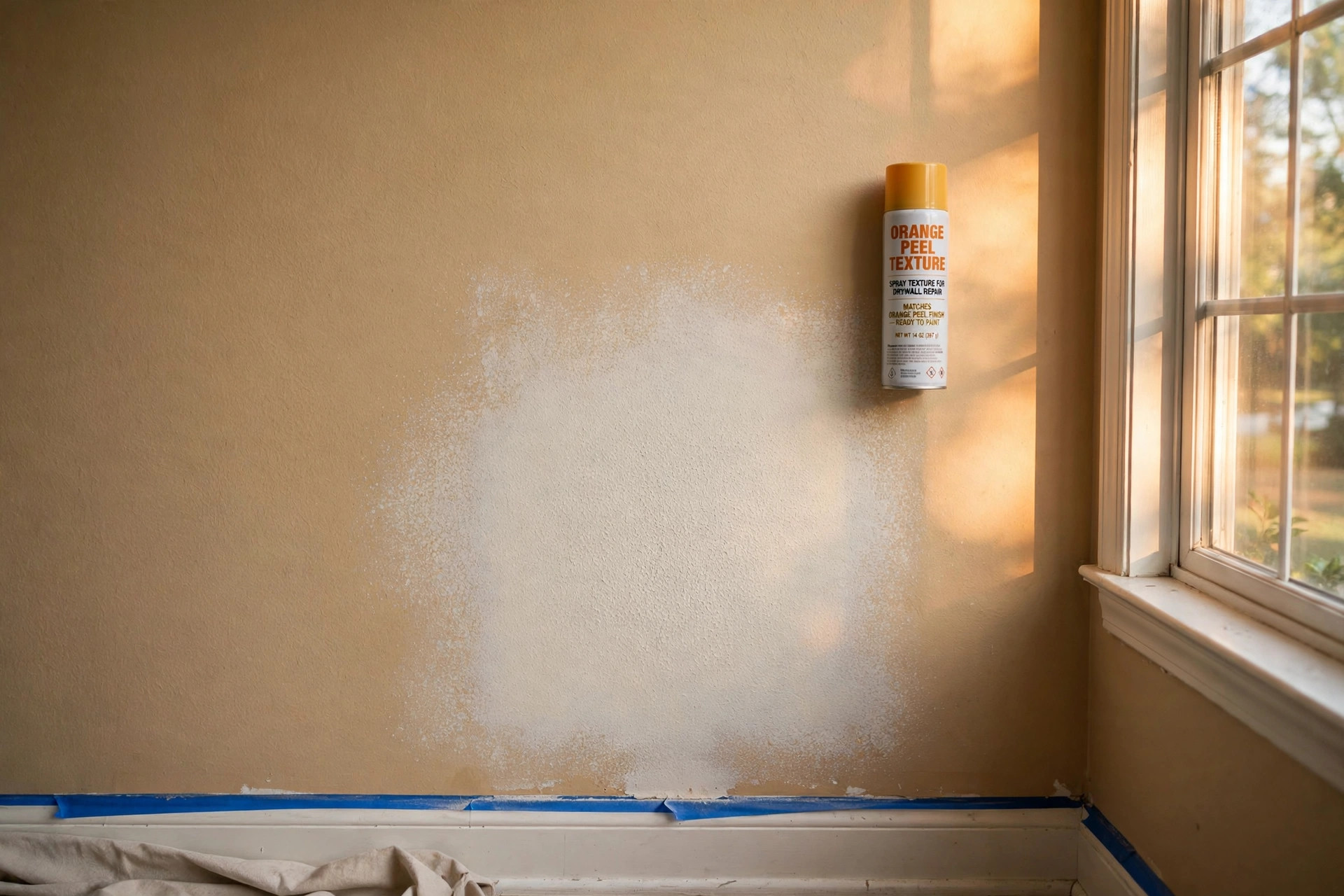 orange peel texture repair kit reviews: Orange peel texture repair kit patching a drywall wall in a living room