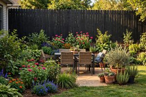Black Fence Paint Ideas for Backyard USA