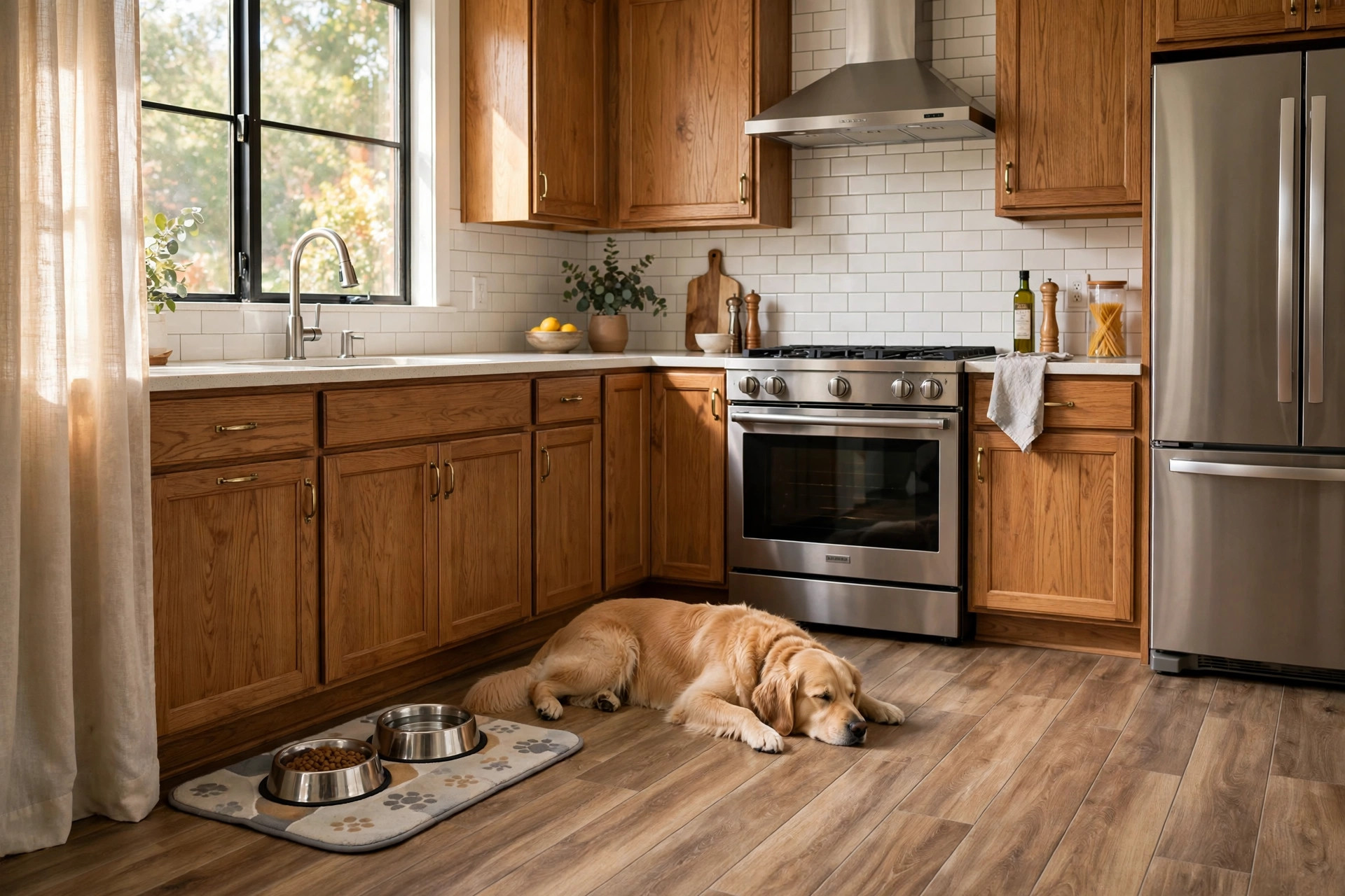 best flooring for kitchens with dogs usa: vinyl plank kitchen floor