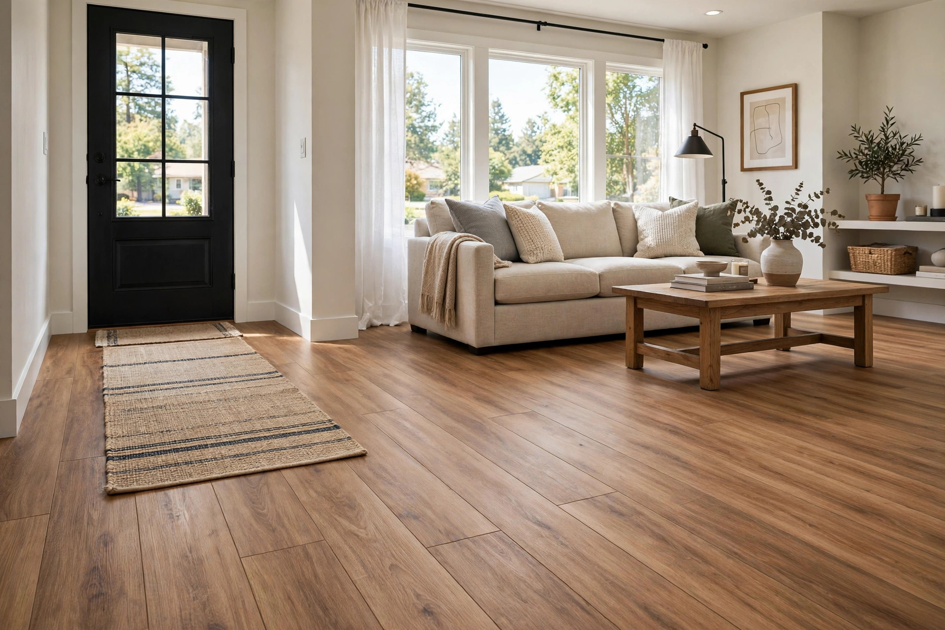 scratch resistant flooring for large dogs usa: Scratch resistant flooring for large dogs in an American living room