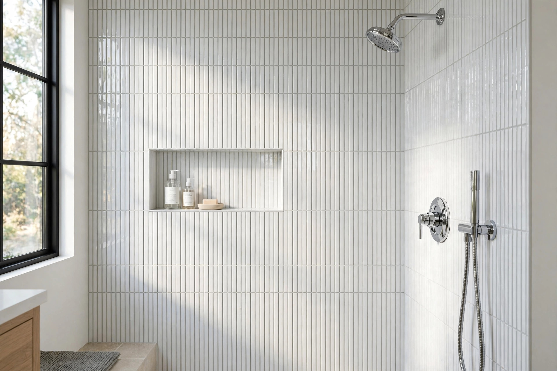 kit kat tile for bathroom reviews usa: Kit kat tile for bathroom on a shower wall