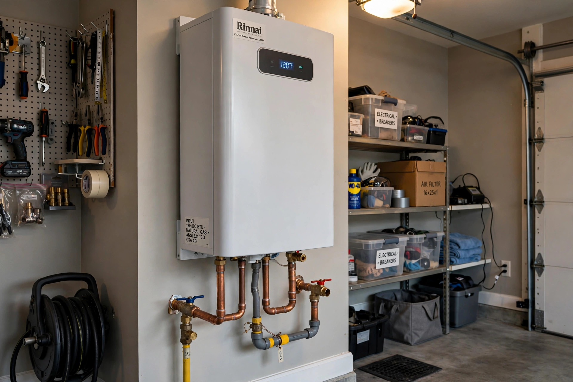 Wall mounted tankless water heater for the best tankless water heater for family of 5 in a garage
