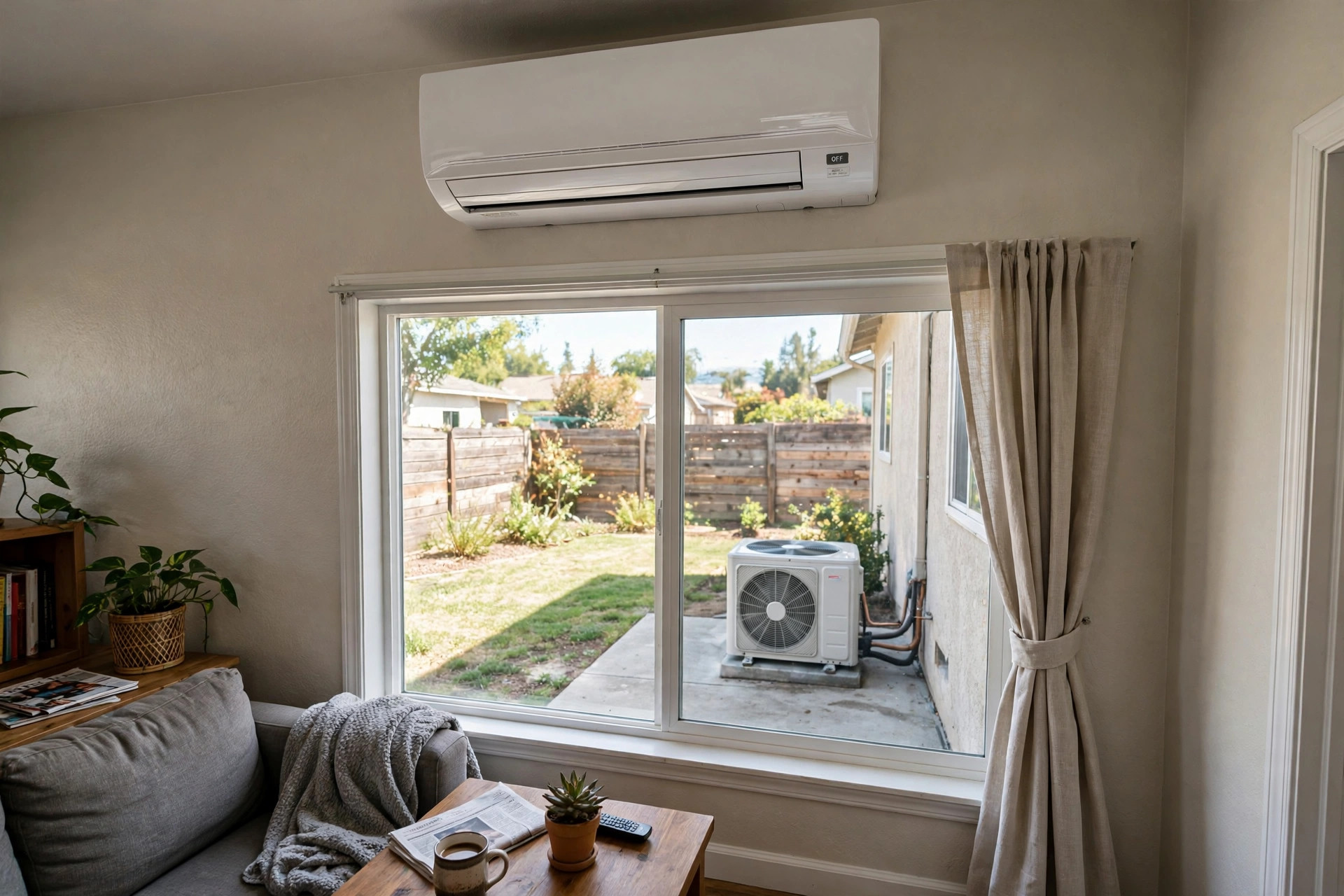 Daikin vs Mitsubishi mini split reviews USA: wall-mounted ductless mini split units in an American home