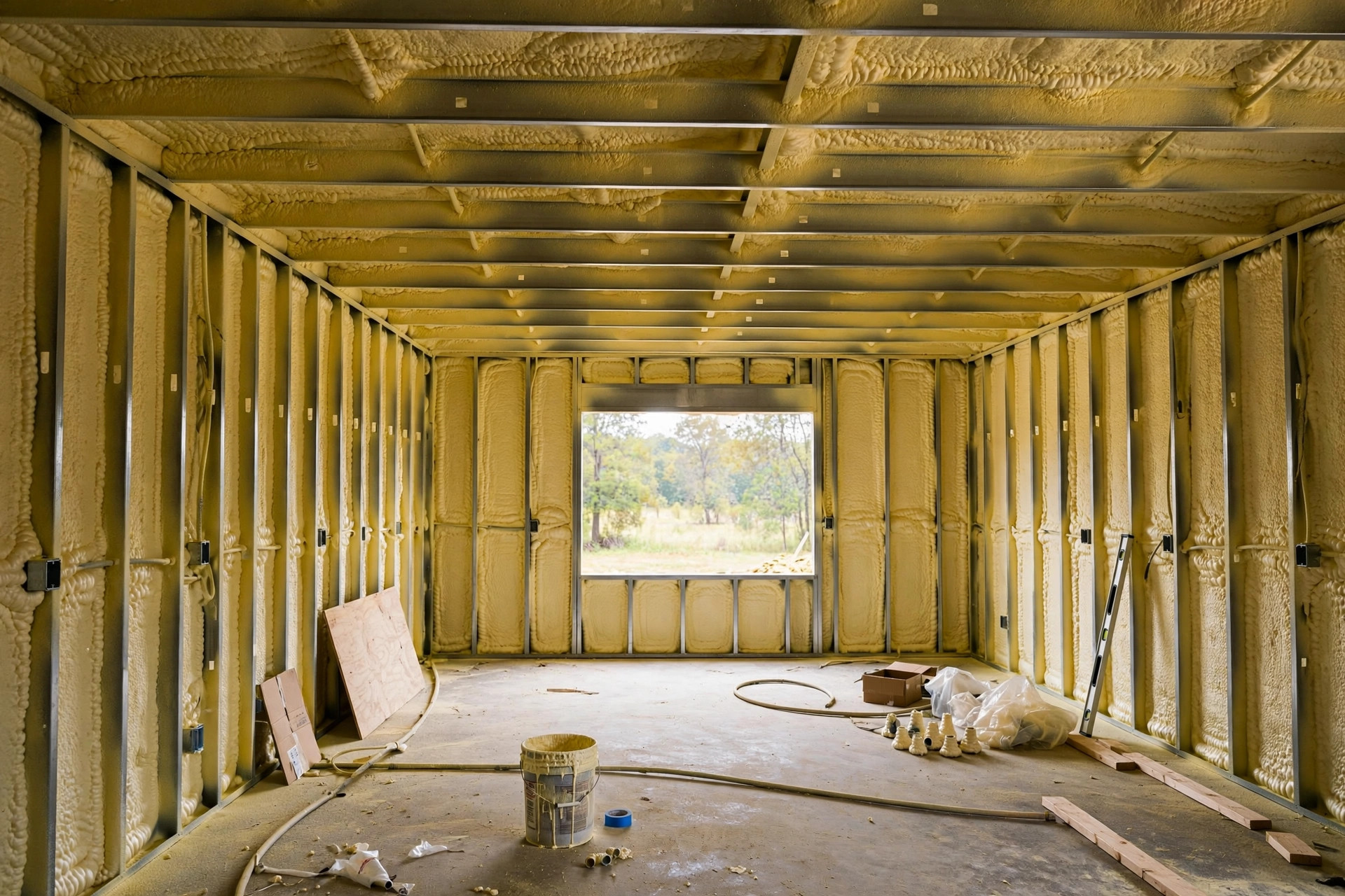 Best insulation for metal building homes USA installed in a barndominium