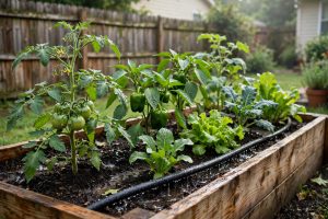 A Raised Bed Watering Schedule for Vegetables