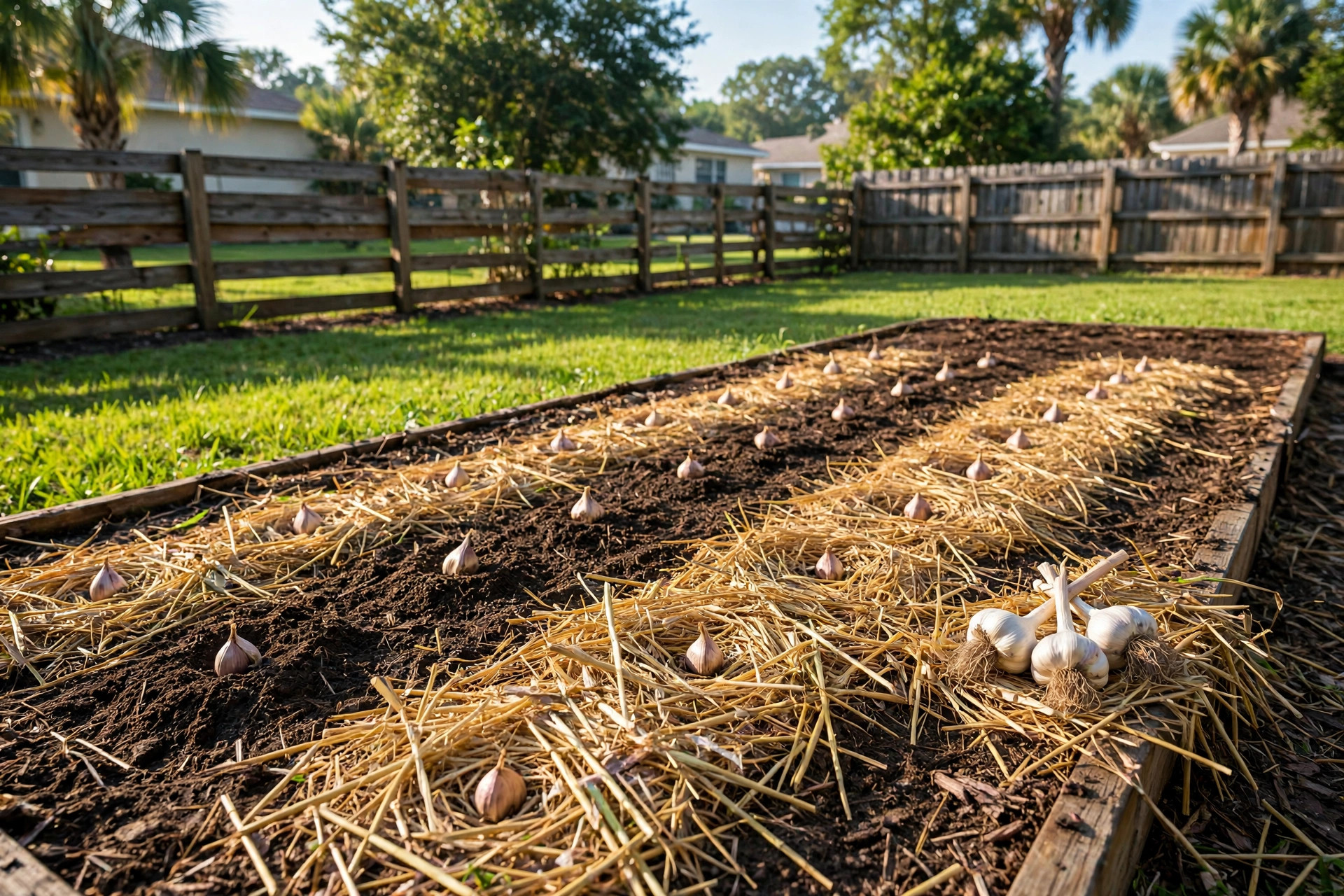 Garlic bulbs planting florida homes usa guide