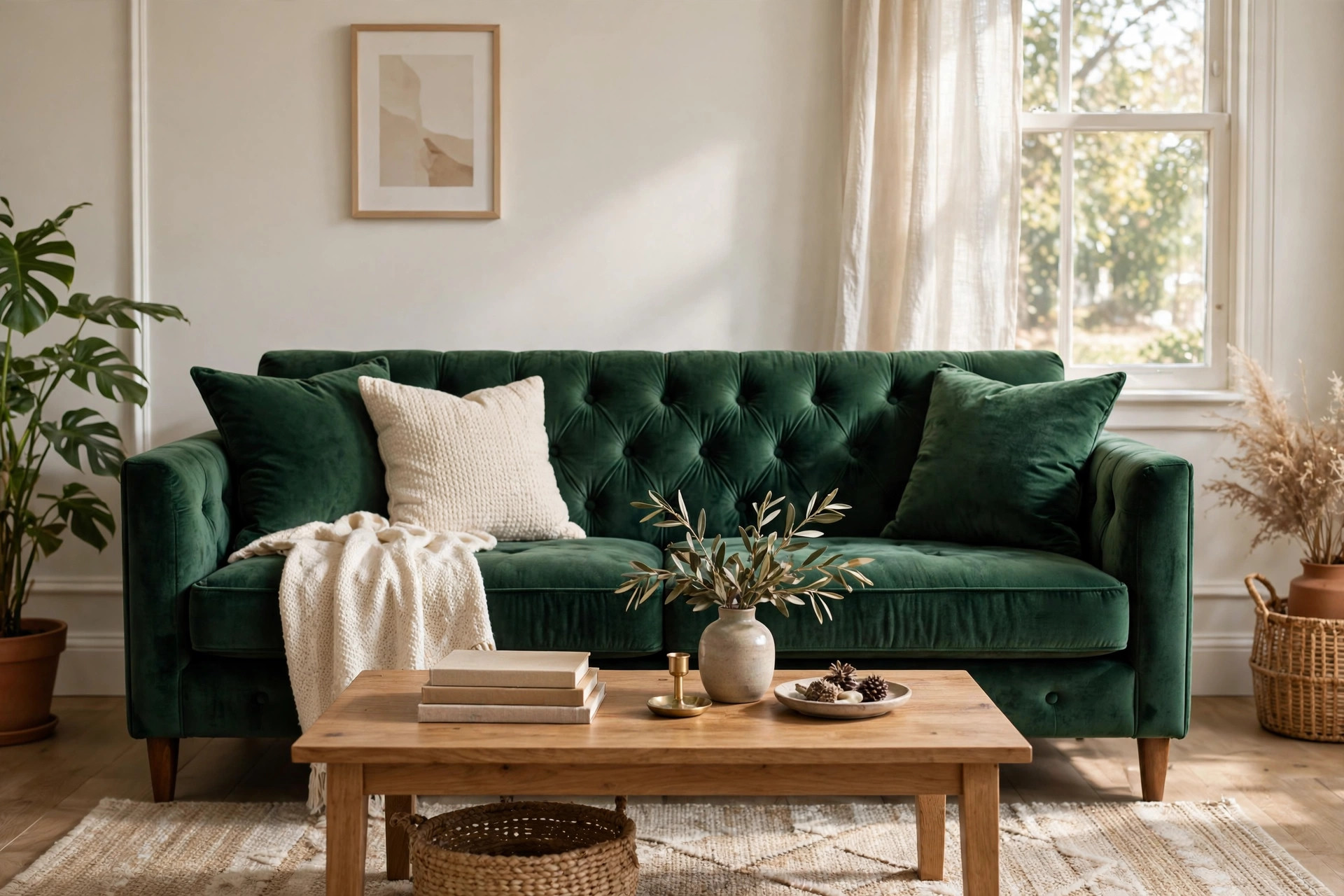 velvet living sofas for sale usa: Velvet living sofa for sale in a bright American living room