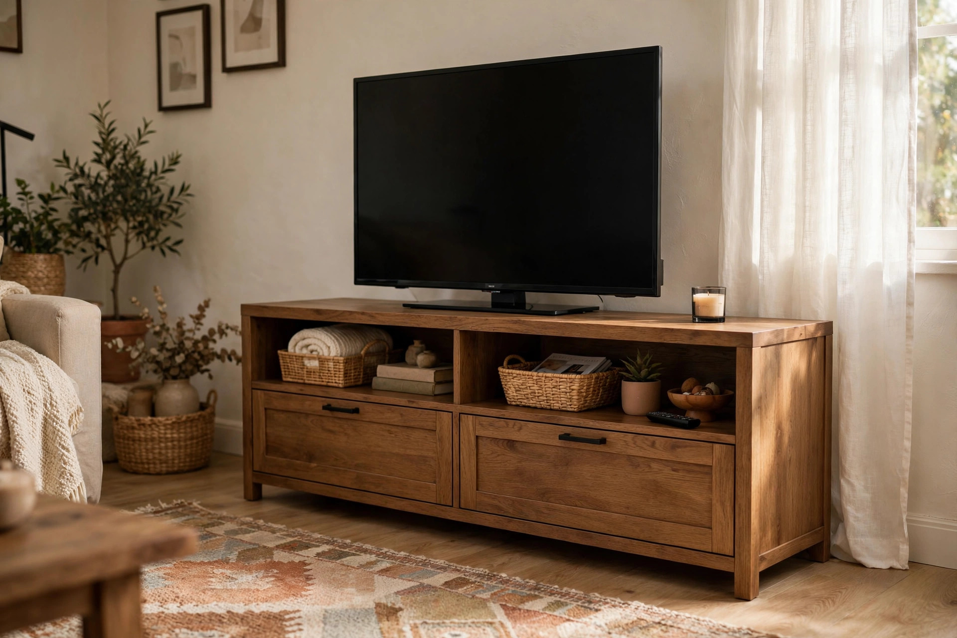 living room tv stands for sale usa: Living room TV stand for sale USA in a cozy American home