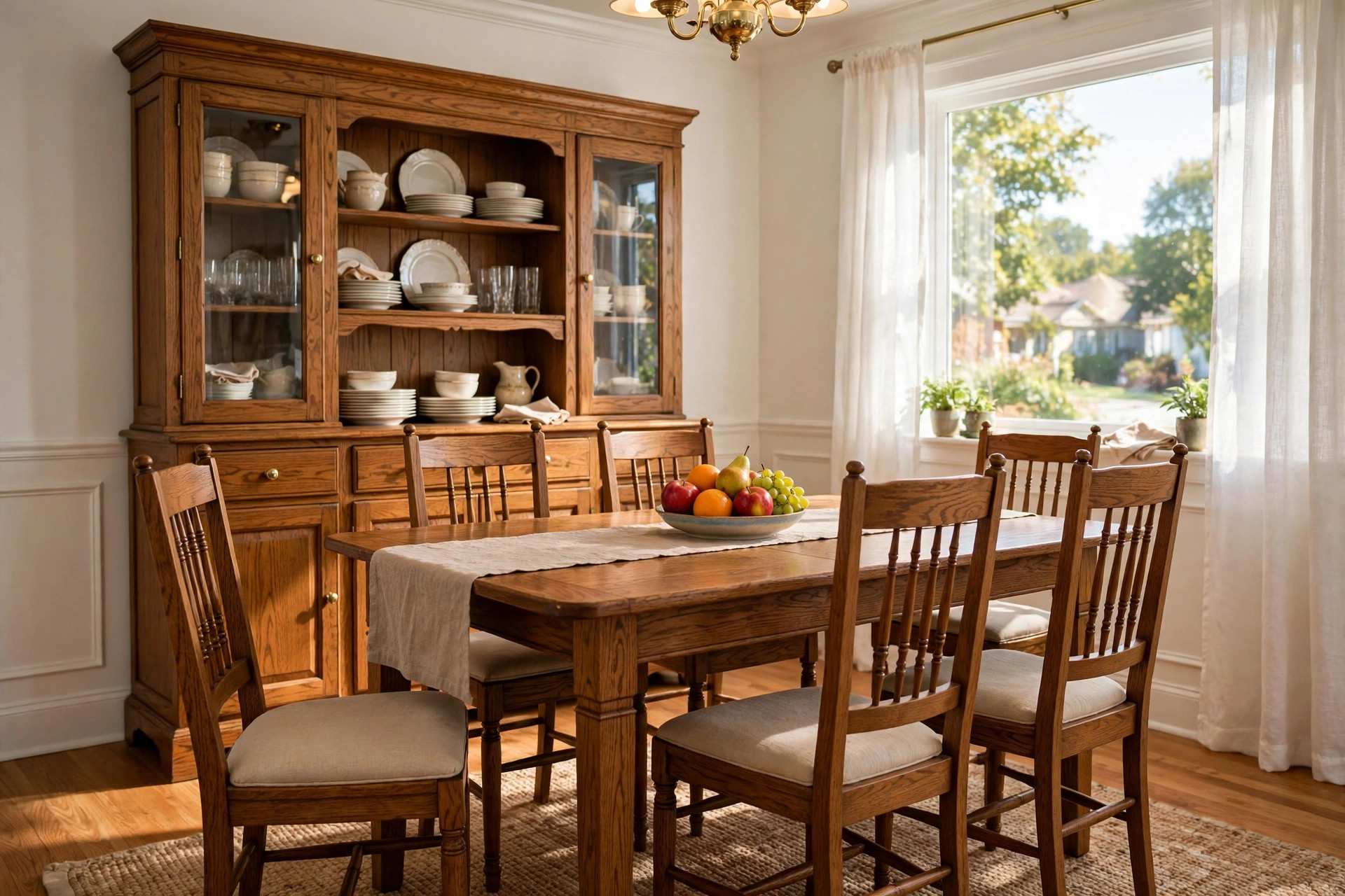 Wooden dining room set featured in this dining room sets reviews buying guide usa