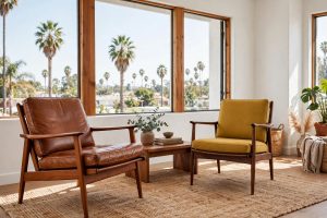 Mid Century Chairs in California Homes