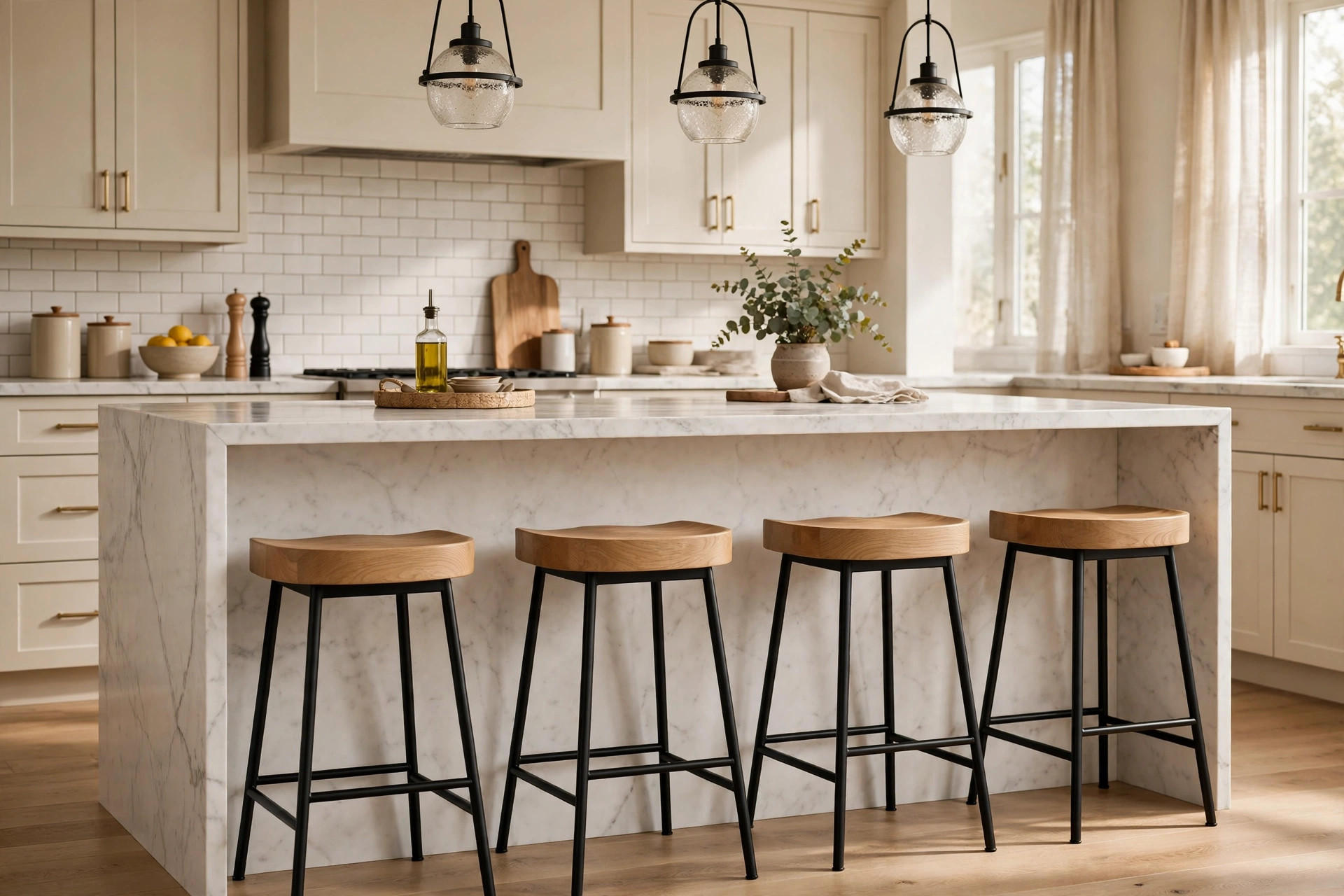 kitchen island stools usa online deals: Kitchen island stools in an American kitchen