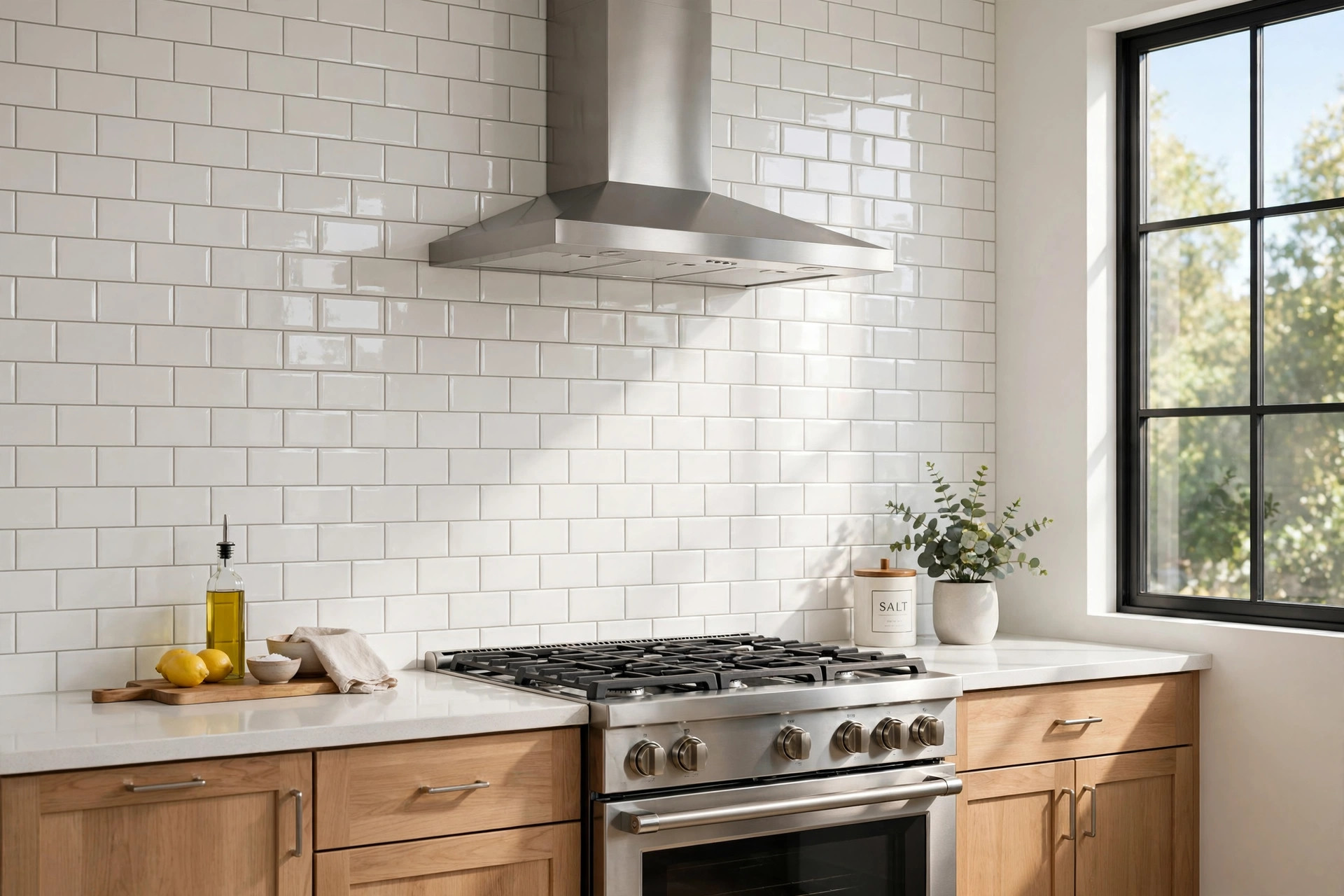 kitchen backsplash tiles for sale usa: kitchen backsplash tiles in a bright modern kitchen