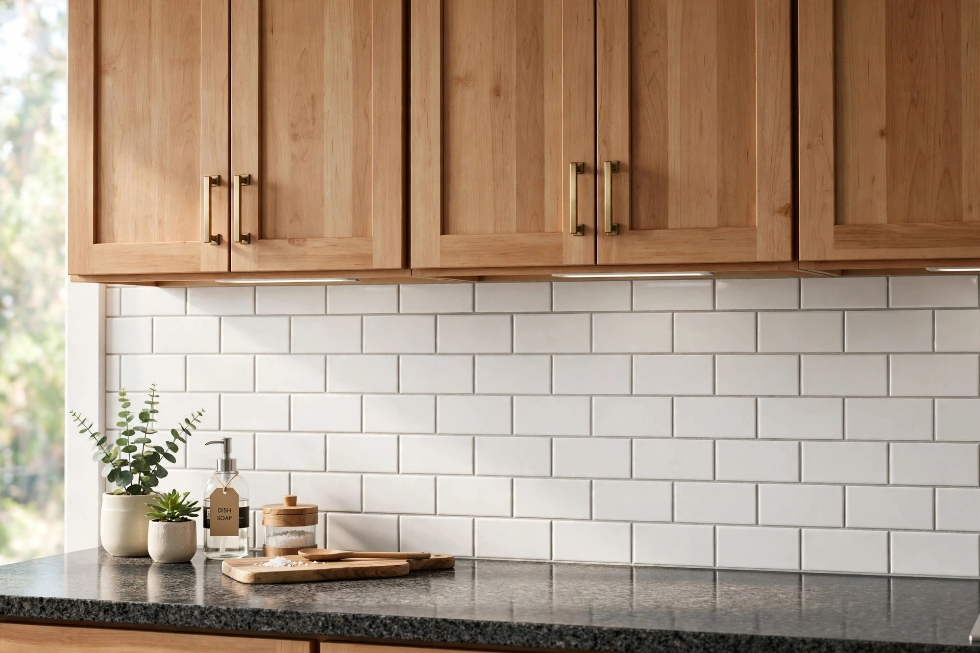kitchen backsplash tiles where to buy usa: Kitchen backsplash tiles in a modern American kitchen