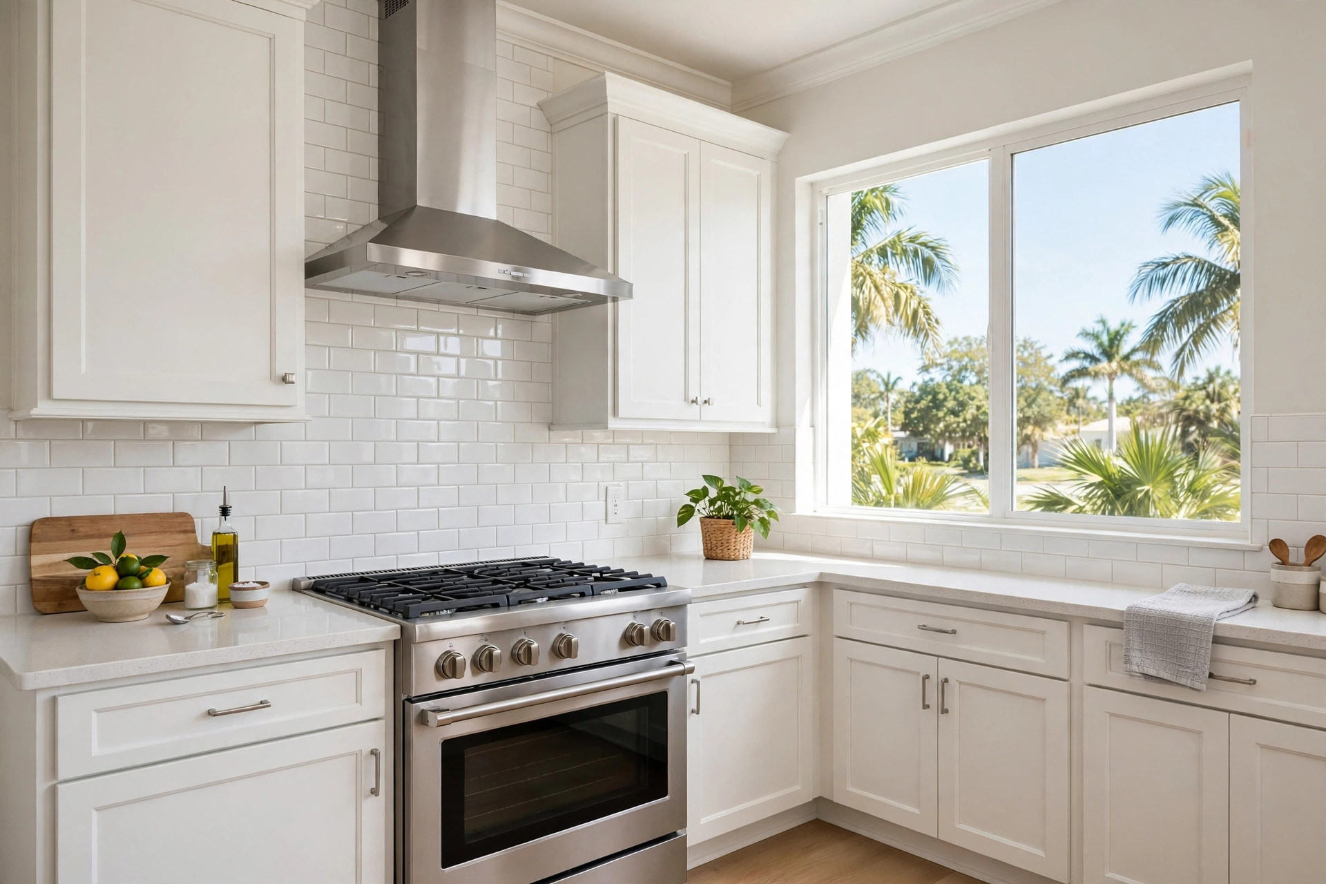 kitchen backsplash tiles florida homes usa: Kitchen backsplash tiles installed in a Florida home kitchen