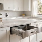 microwave drawer units california homes usa: Microwave drawer unit installed in a California home kitchen
