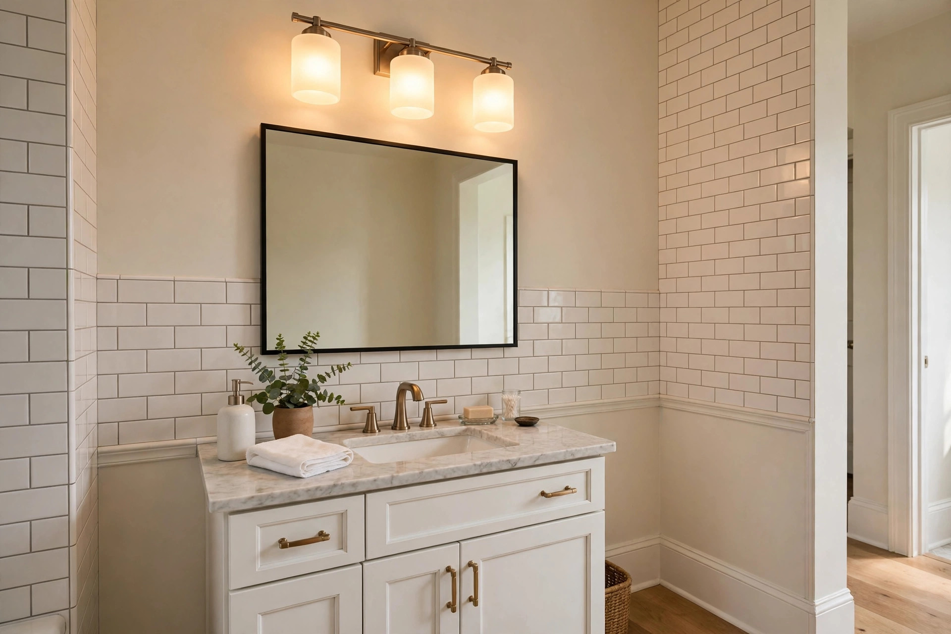 Bathroom vanity light bars usa online deals above a mirror