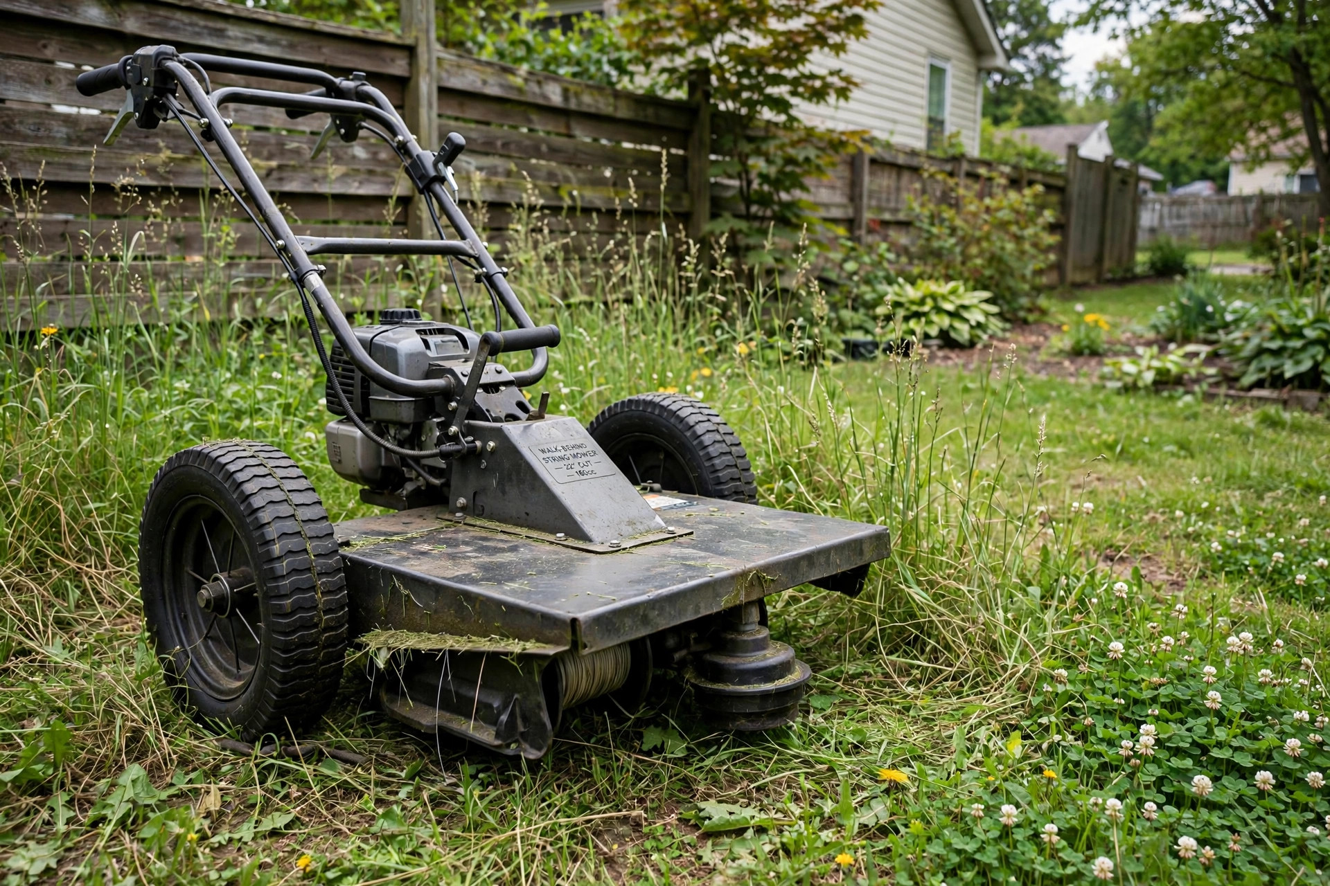 best walk behind string mower reviews: best walk behind string mower trimming tall grass