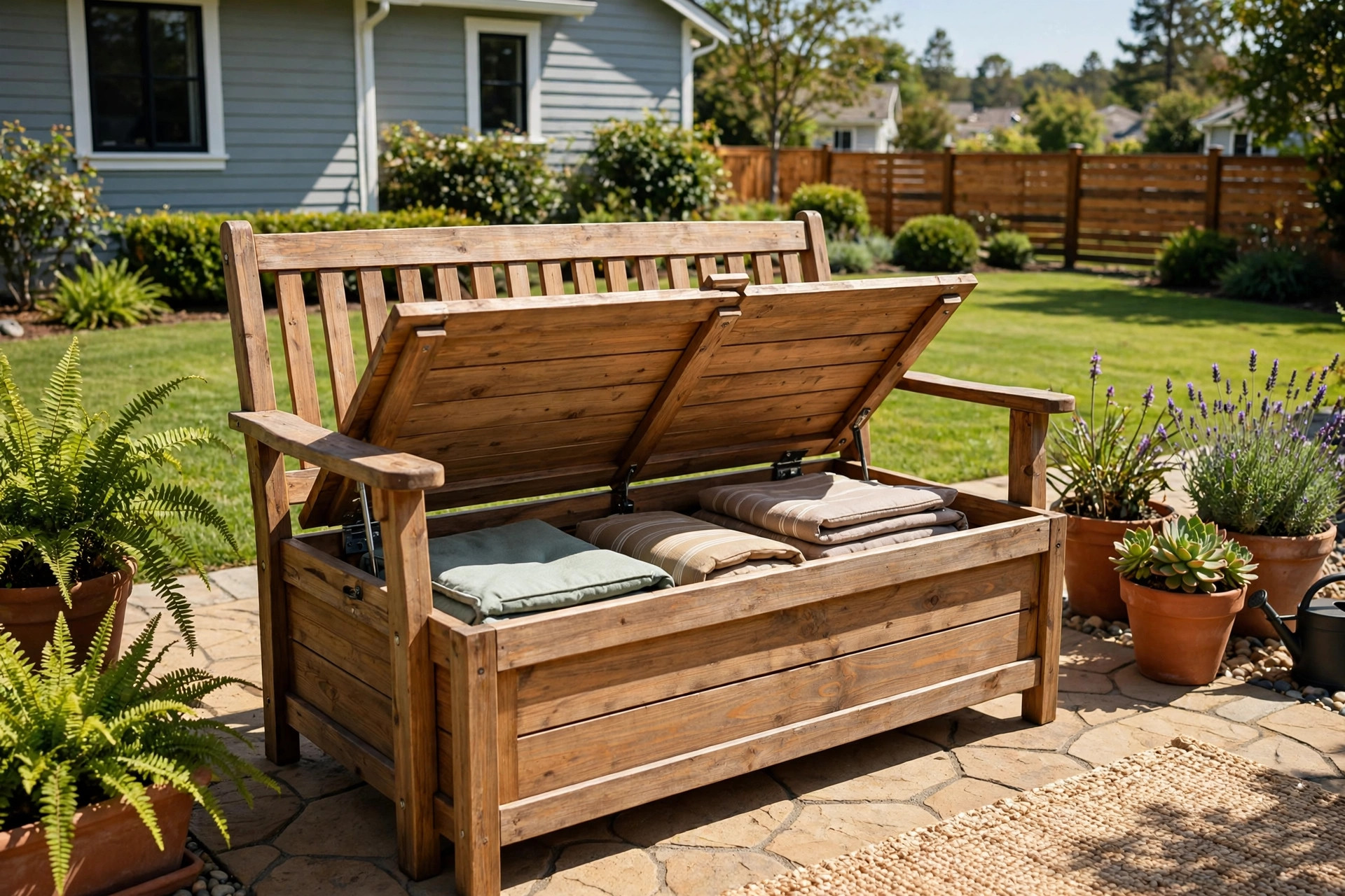 Outdoor loveseat with storage box reviews of patio bench seating