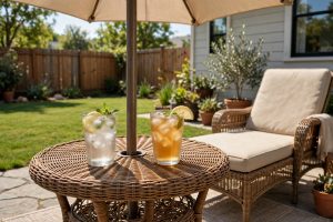 Outdoor Side Table with Umbrella Hole: A Practical Guide for Your Patio