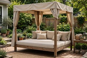 Outdoor Daybed with Canopy for Adults: Comfort, Shade, and Style in One Piece