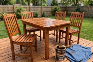 How to Stain Wooden Patio Furniture: A Plain Step by Step Guide