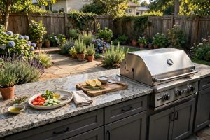 Outdoor Kitchen Countertop Material Options: A Plain Guide