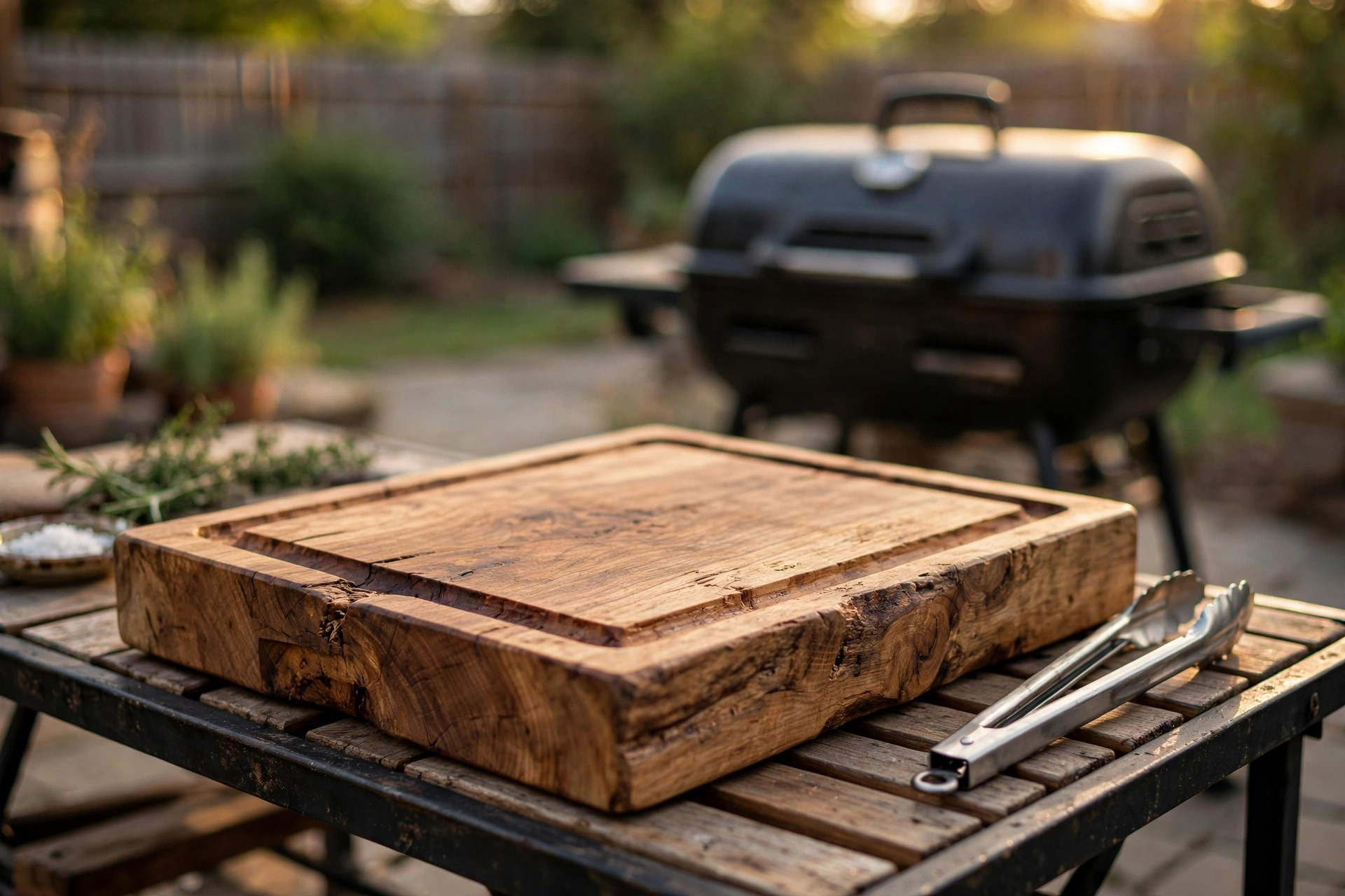 The best outdoor cutting board for grilling on a patio grill station