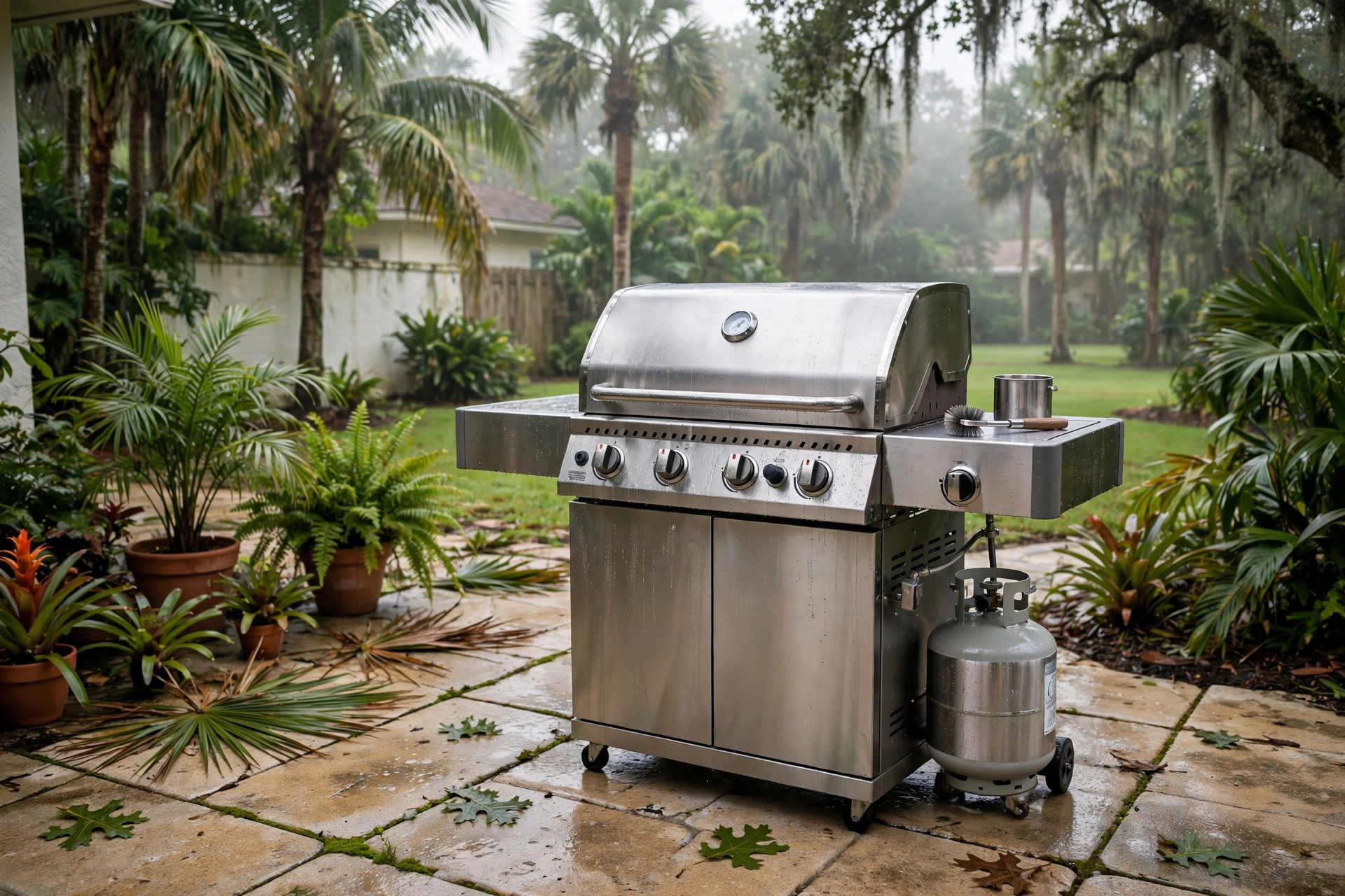 Best outdoor grill for Florida humidity on a backyard patio