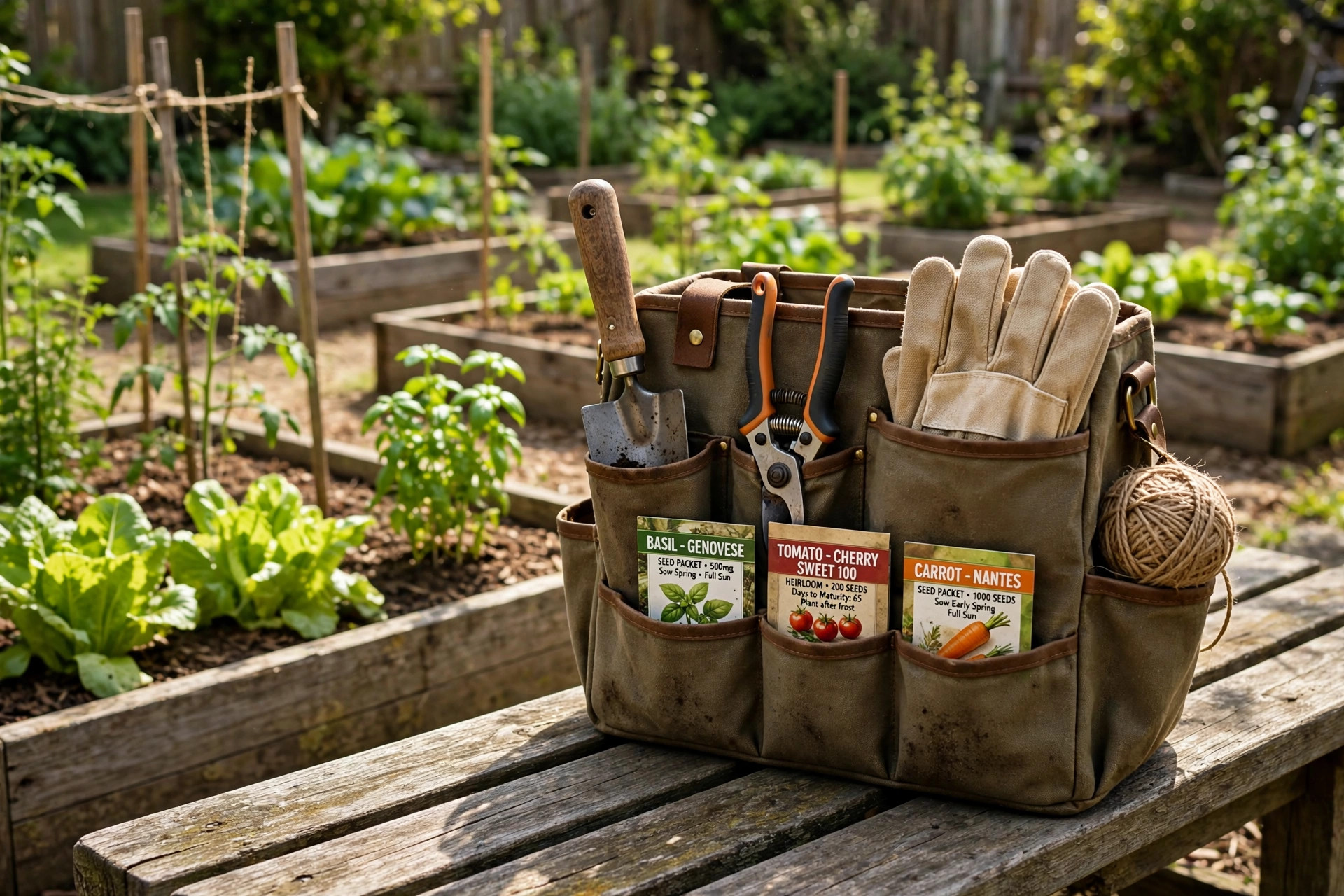 Best garden caddy for carrying tools in a home vegetable garden