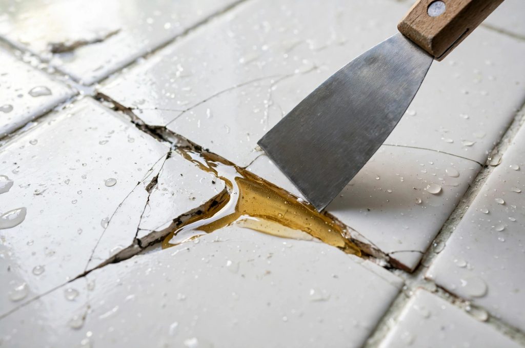 fix cracked shower tiles without replacement