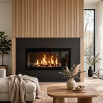 Do Ventless Fireplaces Need a Chimney: Ventless gas fireplace with no chimney vent in a living room
