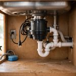 quiet a loud garbage disposal unit under a kitchen sink
