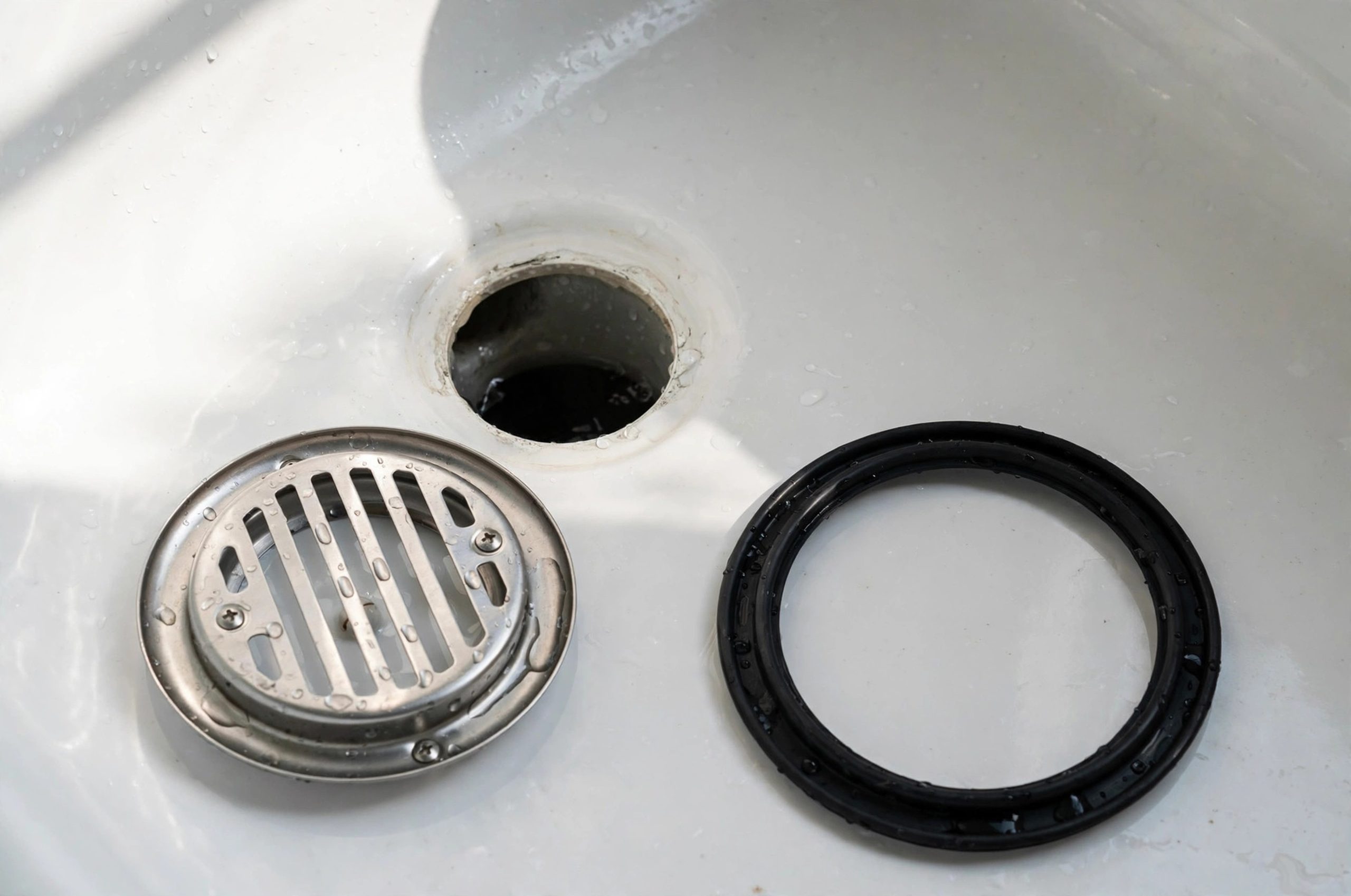 Replacing the gasket on a bathtub overflow drain
