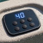 Hot tub control panel display showing how to fix a hot tub control panel error
