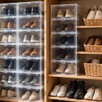 How to store shoes without a shoe rack using bins and shelves