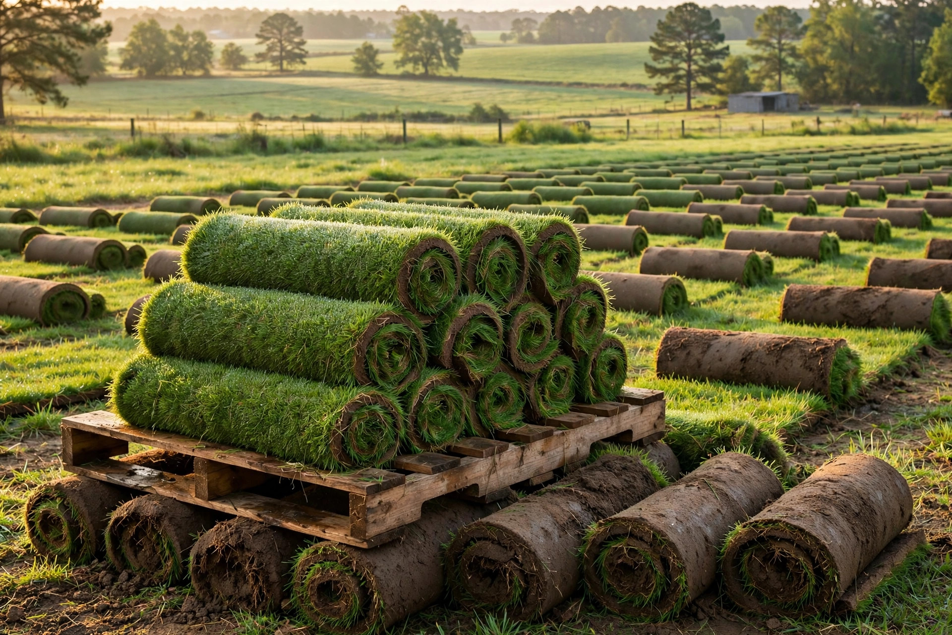 Fresh rolls of centipede grass sod ready for delivery, where to buy centipede grass sod georgia